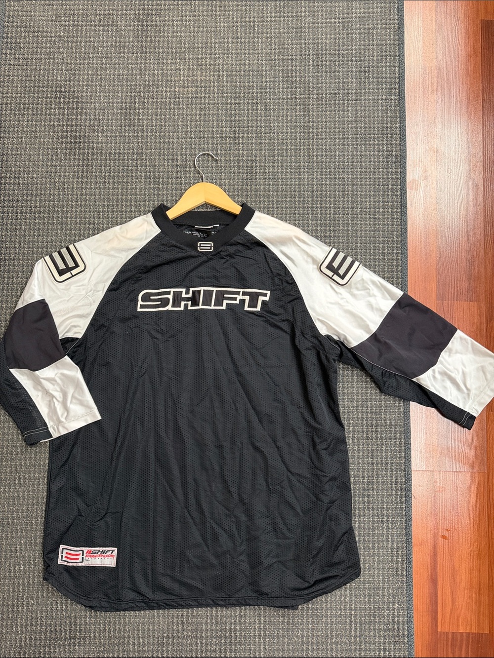SHIFT Black and White Shift Motocross Jersey